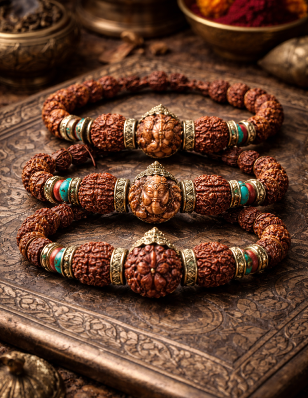 Family Kawach 2 face - 7 face + ganesh rudraksh