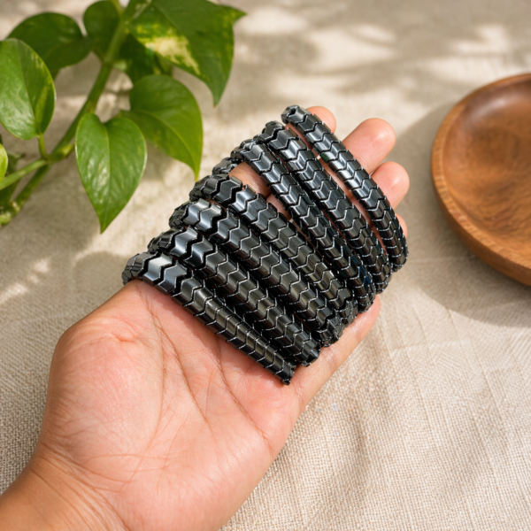 Natural hematite bracelet