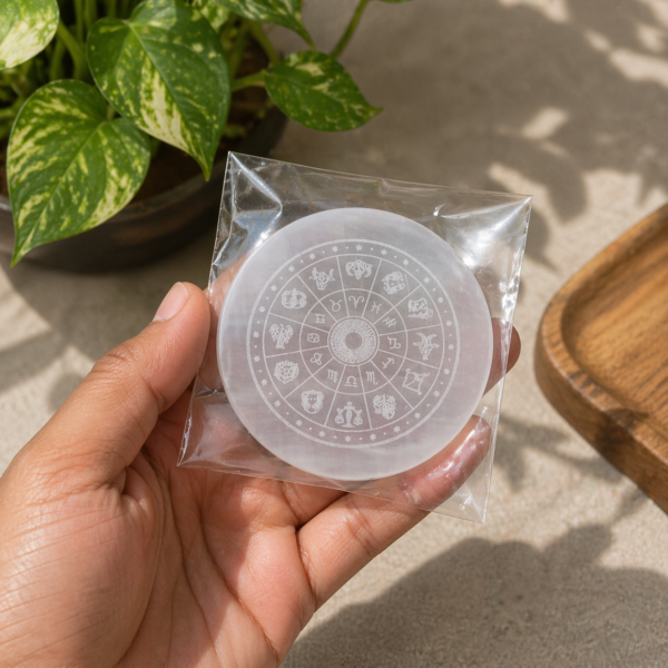 Zodiac sign sphatik charging plate