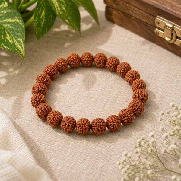 5 Mukhi (Nepali) Rudraksha Bracelet | Rudraksha Bracelet For Men And Women|